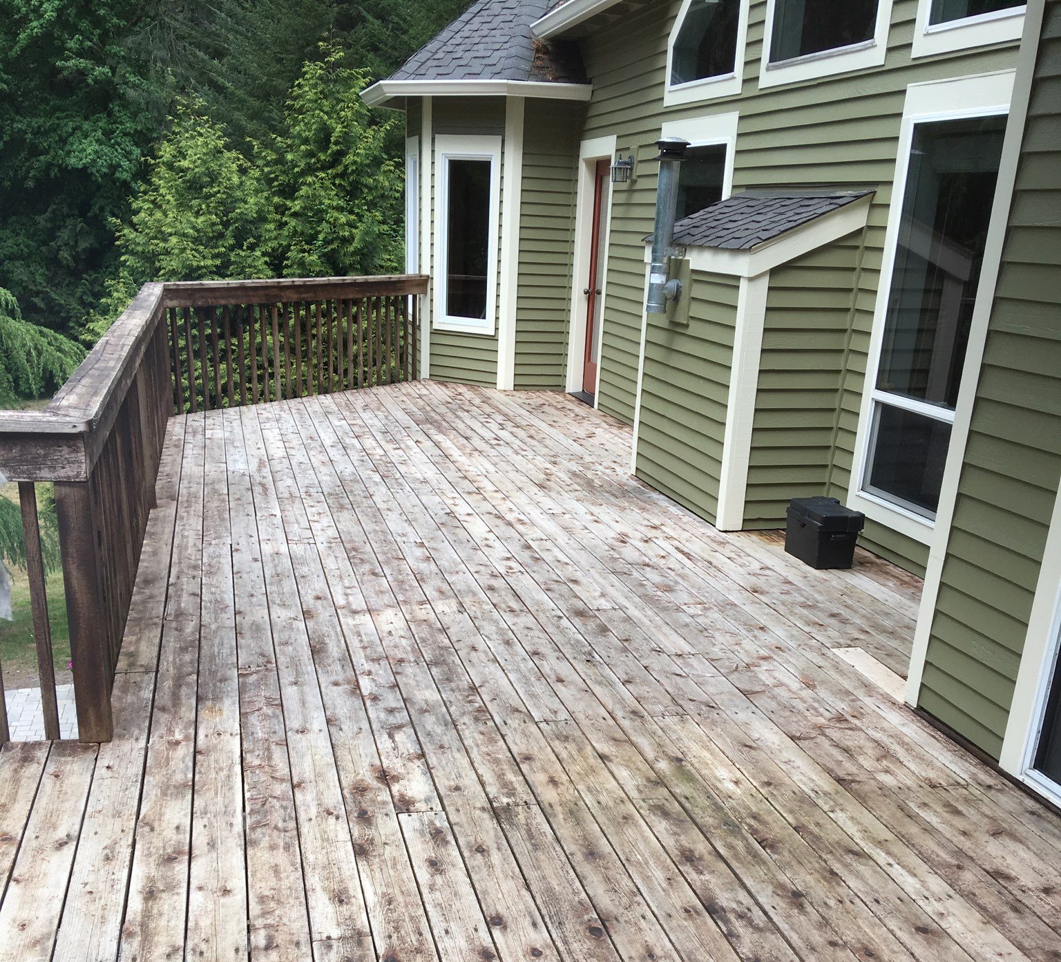 Back Deck Before Painting